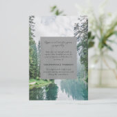 Foto van Forest Natuur Sympathy Funeral Memorial Bedankkaart (Staand voorkant)