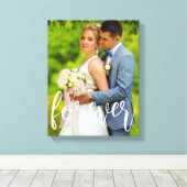 Foto van Forever Custom Wedding Canvas Afdruk (Insitu (Houten vloer))