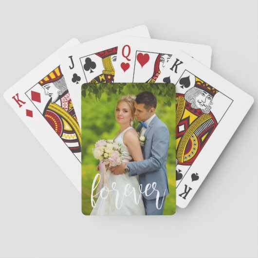 Foto van Forever Custom Wedding Pokerkaarten (Achterkant)
