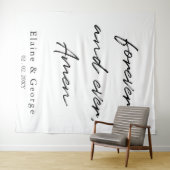 Foto van Forever en Ever Weddenschap Wandkleed (In Situ (horizontaal))