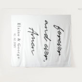 Foto van Forever en Ever Weddenschap Wandkleed (Voorkant (horizontaal))