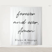 Foto van Forever en Ever Weddenschap Wandkleed (Voorkant)