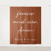 Foto van Forever en Ever Weddenschap Wandkleed (Voorkant)