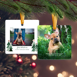 Foto van Forever Home First Kerstset Rescue Foto Keramisch Ornament