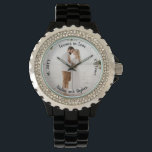 Foto van Forever in Love Wedding Jubileum Horloge<br><div class="desc">Houd je belangrijke andere kant op met deze foto-verjaardagszorg met foto,  sentiment,  naam,  huwelijk en aantal gehuwde jaren. Composietontwerp per feestdag — Design.</div>