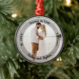 Foto van Forever in Love Wedding Jubileum Metalen Ornament