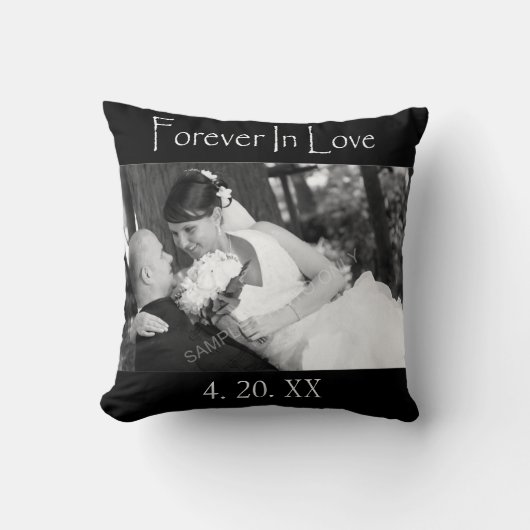 Foto van Forever in Love Wedding Kussen (Voorkant)