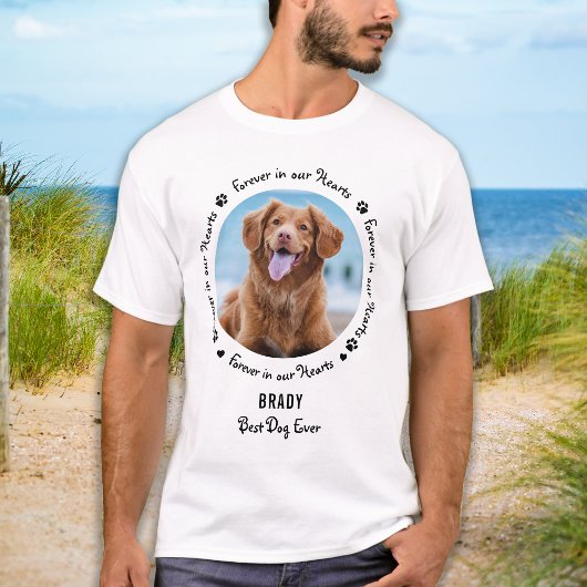 Foto van forever in ons hart Geest Verlies Geheuge T-shirt