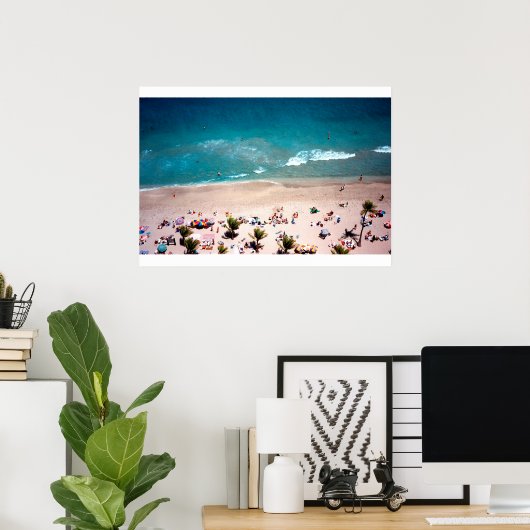 Foto van Fort Lauderdale Beach aerial oceana uitzi Poster (Thuiskantoor)