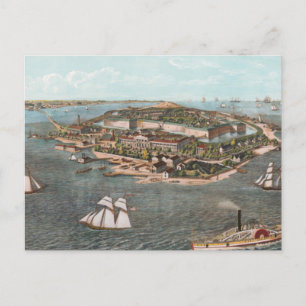  foto van Fort Monroe Virginia Briefkaart
