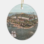  foto van Fort Monroe Virginia Keramisch Ornament (Links)