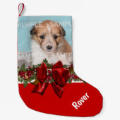 Foto van foto's: feestelijke kerstkerst kleine kerstsok (Voorkant)