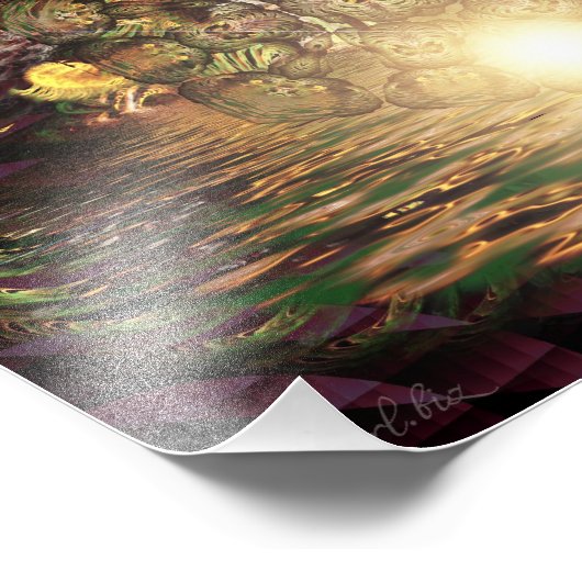 Foto van Fractapond Foto Afdruk (Hoek)