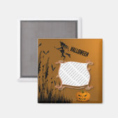 Foto van Frame, Witch, Jack o' Lantern Magnet (Voorkant / Achterkant)