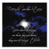 Foto van Friends Star Quote Square Afdruk (Voorkant)