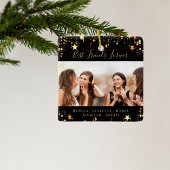 Foto van Friends voorgoed zwarte gouden sterren Keramisch Ornament