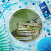 Foto van Frog Green Lily Pad Papieren Bordje (Feest)
