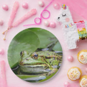 Foto van Frog Green Lily Pad Papieren Bordje (Feest)