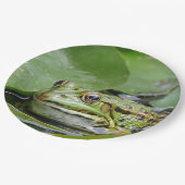 Foto van Frog Green Lily Pad Papieren Bordje (Gekanteld)