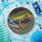 Foto van Frog Red Eye Papieren Bordje (Feest)