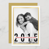 Foto van Frohe Weihnachten Feestdagenkaart (Voorkant / Achterkant)