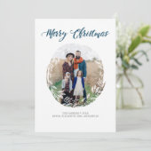 Foto van Frosty Foliage Holiday Feestdagenkaart (Staand voorkant)