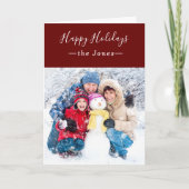 Foto van Frosty Snow White Prettige feestdagen (Voorkant)