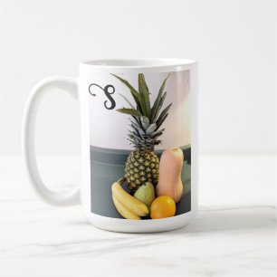 Foto van Fruit met Bible Verse Custom Initiaal Koffiemok