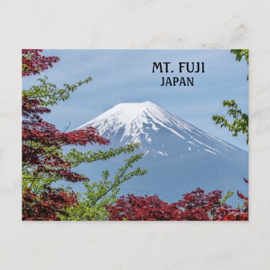 Foto van Fuji Volcano in Japan Briefkaart (Voorkant)