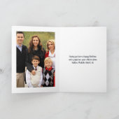 Foto van Fun Llama over de kerstfamilie Feestdagen Kaart (Binnen)