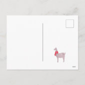 Foto van Fun Llama over de kerstfamilie Feestdagenkaart (Achterkant)