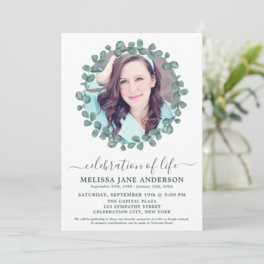 Foto van Funeral Greenery: Levensherfst Kaart (Staand voorkant)