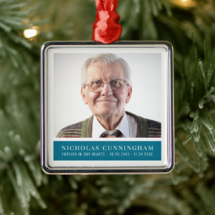 Foto van Funeral Memorial Moderne Color Block Metalen Ornament