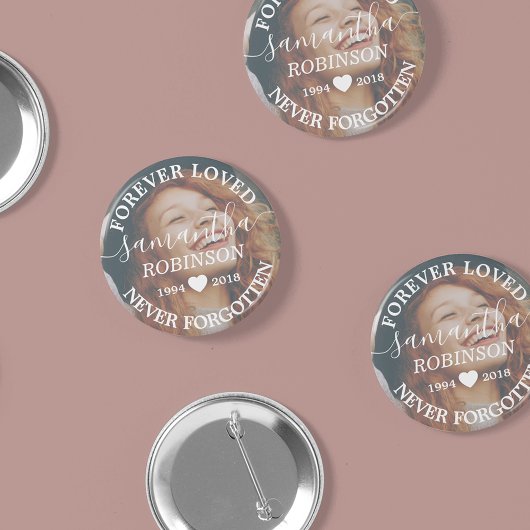 Foto van Funeral Memorial Vigil Ronde Button 5,7 Cm