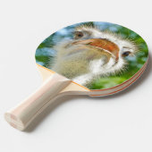 Foto van Funny Ostrich Animal Tafeltennisbatje (Voorkant Gekanteld)