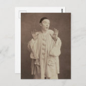 Foto van  Funny Weird Mime Clown Briefkaart (Voorkant / Achterkant)