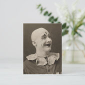 Foto van  Funny Weird Mime Clown Briefkaart (Staand voorkant)