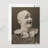 Foto van  Funny Weird Mime Clown Briefkaart (Voorkant / Achterkant)