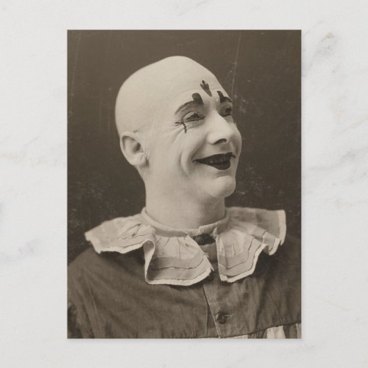 Foto van  Funny Weird Mime Clown Briefkaart (Voorkant)