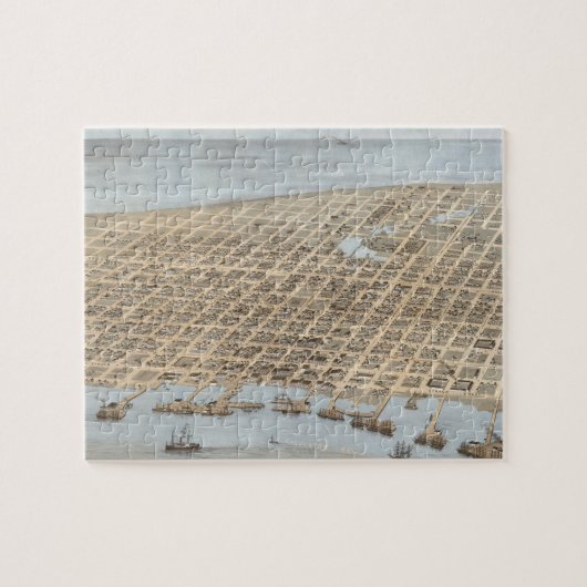  foto van Galveston (1871) Legpuzzel (Horizontaal)