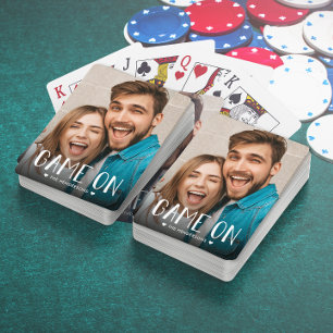 Foto van game over familie pokerkaarten