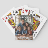 Foto van game over familie pokerkaarten (Achterkant)