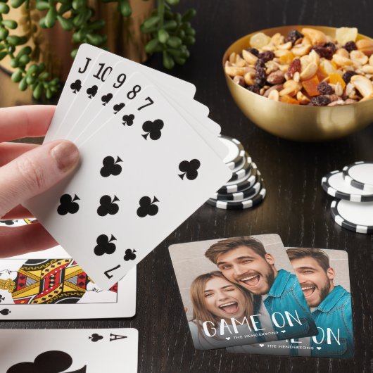 Foto van game over familie pokerkaarten (Insitu)