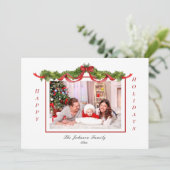 Foto van Garland en Bows Holiday Aankondiging (Staand voorkant)