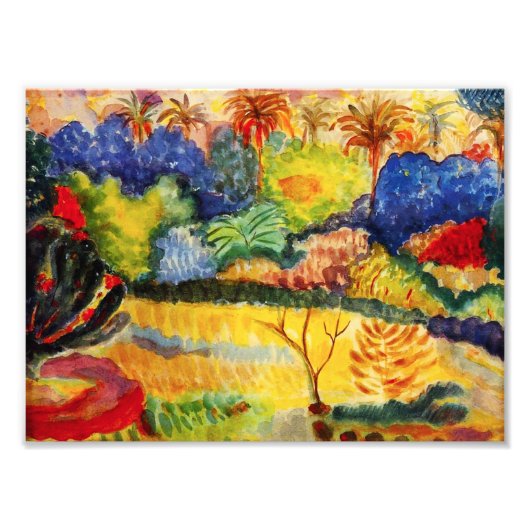 Foto van Gauguin Tahitian Landscape Afdruk (Voorkant)