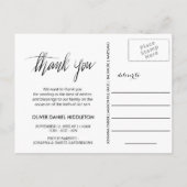 Foto van geboortebekendmaking Liefde en Bedankt Aankondigingskaart (Achterkant)