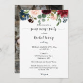 Foto van gemengde Floral Moving Away Party Kaart (Voorkant / Achterkant)