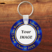 Foto van gepersonaliseerde High School Reunion Gif Sleutelhanger (Voorkant)