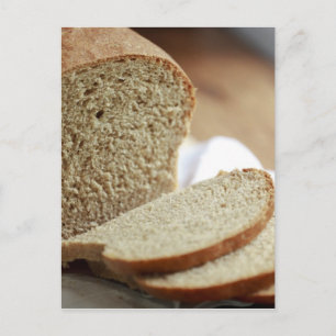 Foto van gesneden brood briefkaart