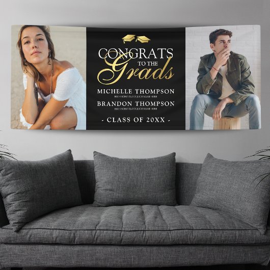 Foto van gezamenlijke diploma-uitreiking 2 spandoek